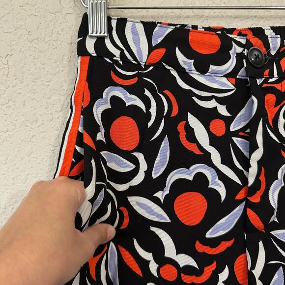 ANTHROPOLOGIE Breezy Printed Straight Pants Multi Motif Relaxed Boho - Picture 6 of 15